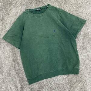 POLO RALPH LAUREN ラルフローレン Tシャツ 半袖カットソー ラグラン サイズ170 グリーン 緑 メンズ トップス 最落なし （G19）