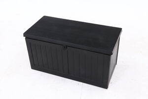 収納BOXベンチ BK 190リットル-38356＜椅子 スツール 収納 倉庫 ベンチ ストック ストッカー 物置 庭 物入れ 小型＞