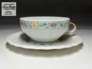 【瑞】リモージュLimoges　PORCELAINE DURE　カップ＆ソーサー