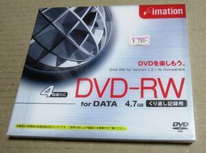 即決★イメーション DVD-RW ★ 4倍速 ★ DV-RW4.7PBD ★ 1枚