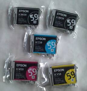 IC5CL59 期限不明 純正 ICBK59 ICC59 ICM59 ICY59 4色パック EPSON エプソン IC59 PX-1001 PX-1004 クマ 熊 A