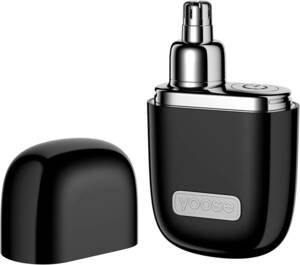 yoose N1-S 鼻毛カッター メンズ 合金製 USB 充電式 持ち運び便利 低騒音 男女兼用 Black 