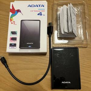 AHV620S-4TU31-CBK [AHV620S-*TU31 4TB ブラック] ポータブルハードディスク ポータブルHDD ADATA たっぷり4TB!