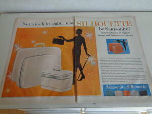 即決　広告　アドバタイジング　サムソナイト　スーツケース　トランク　カバン　１９５０ｓ　紳士靴　ＲＯＢＬＥＥ　ウール　ファッション