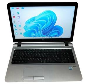 ★【驚速 HP Probook 450 G3 i5-6200U 2.3GHz x4+8GB+SSD256GB+HDD500GB 15.6インチワイドノートPC】Win11+Office2021/WEBカメラ■E040613