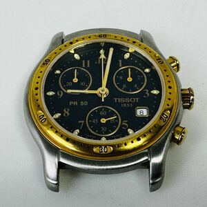  ◇ TISSOT ティソ PR50 J178/278クロノグラフ デイト クオーツ ブラック文字盤 メンズ 腕時計 (フェイスのみ)/263564/416-38