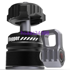 Vlogger ボールヘッドモニターマウント 調整可能 360度減衰サポート90度垂直ブラケットスタンド1 / 4ネジ耐荷重5㎏ SPS03