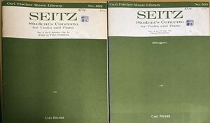 ザイツ 学生のための協奏曲 第3番 Op.12,第4番 Op.15 (ヴァイオリン＋ピアノ) 輸入楽譜 SEITZ Student