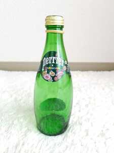 ☆美品perrier×MURAKAMIコラボ限定ペリエ×村上隆デザインボトル330mL空き瓶フラワー花カイカイキキ希少レア炭酸水ガラス瓶デコボトル☆