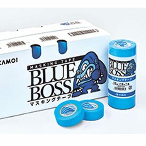 BBB ビッグボス ブルー 15mm幅×18M 80巻(１箱) カモイ マスキングテープ 車両塗装用