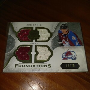 2015-16 the cup foundations joe sakic jersey 15/75