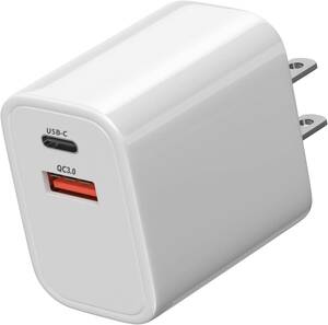 iPhone 充電器 20W PD 急速充電 USB-A&USB-C 2ポート [PSE認証済み] acアダプター Type C 