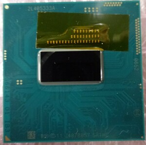 【中古パーツ】複数購入可CPU Intel Core i3-4000M 2.4GHz SR1HC Socket G3 ( rPGA946B) 2コア4スレッド動作品 ノートパソコン用