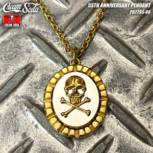 CREAM SODA　クリームソーダ 55TH ANNIVERSARY PENDANT 55周年記念ペンダント PD22GS-08 ロカビリー ロックンロール メキシカンリング