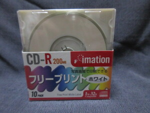 CDR23ZPWSX10S 200MB フリープリント ホワイト 10枚パック スリムケース入