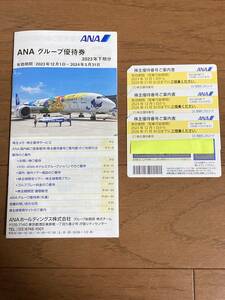 ANA 株主優待券　最新　全日空ＡＮＡ　3枚セット&割引冊子 期限2024年11月末　即時通知可