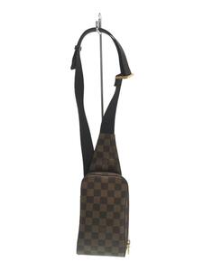 LOUIS VUITTON◆ジェロニモス_ダミエ・エベヌ_BRW/PVC/BRW