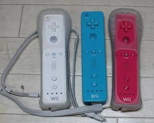 任天堂 Wii リモコン コントローラー RVL-003 3個まとめて 動作未確認　【W23】
