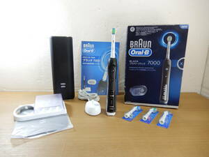 Z1417★\～BRAUN/ブラウン　家庭用　Oral-B　電動歯ブラシ　ブラック 7000　美品