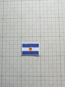 ■ アルゼンチン 国旗 ワッペン 南米 小型 Argentina サッカー フットボール ■ アイロン接着OK