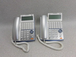 D 10496※・保証有 13年製 2台 サクサ プラティア PT1000用 TD720(W) 電話機 動作OK