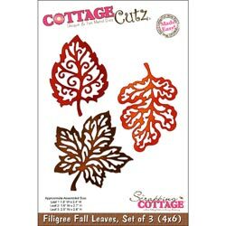 ■素敵 ダイ Filigree Fall Leaves 秋 葉っぱ リーフ オータム　スクラップブッキング　アルバム　カード　ペーパークラフト