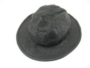 n50962-ap 中古◇BAA CUSTOM MFG 馬革 ARMY HAT ブラック [140-240423]