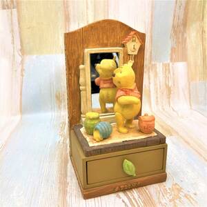レア★くまのプーさん Winnie the Pooh★ブックスタンド ブックエンド 本立て 小物入れ 鏡 陶器製 フィギュア ★ディズニー Disney TDL