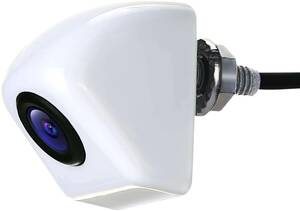 AHD車載汎用リアカメラ 車載バックカメラ ナンバープレート取付 12V 超小型 高画質 超強暗視 防水日本語説明書 RCA接続 下向き取付
