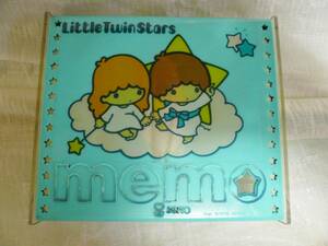 ●レトロサンリオ●キキララ リトルツインスターズ メモケース　1976　LittleTwinStars Memo ＃SANRIO#昭和レトロ＃当時物