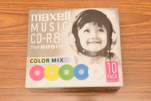 新品 maxell MUSIC CD-R 80 for AUDIO 10枚セット CDRA80MIX.S1P10S 日立マクセル 音楽用CD-R