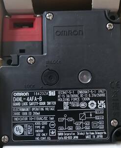 OMRON FA オムロン 小形電磁ロック・セーフティドアスイッチ D4NL-4AFA-B