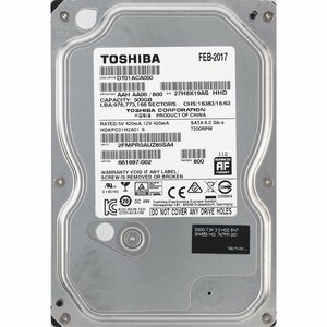 TOSHIBA DT01ACA050 3.5インチ SATA600 500GB 1524回 15921時間