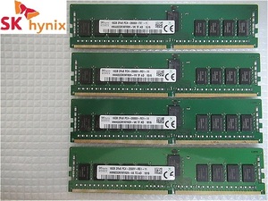 在庫僅少【今週のサーバー向けメモリ(保証付き)】SKhynix 2R*8 PC4-2666V-RE2-12 16GB×4枚　計64GB