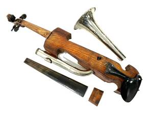 ■【ジャンク品/破損/欠品】stroh violin ストロー バイオリン シュトローヴァイオリン 楽器 トランペット フィドル ビンテージ（47100A4）