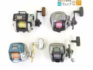 シマノ 11 SC 小船 2000、ダイワ タナセンサー SS-30・タナセンサー S 300DX・タナセンサー S 250DX 早技 計4点 中古＆ジャンク