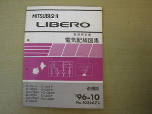 管⑦　電気配線図集　追補版　リベロ　96-10　1036A72　整備解説書