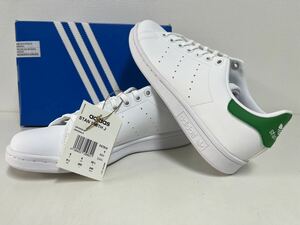 管31442 新品未使用 adidas アディダス カジュアル スニーカー スタンスミス 白 ホワイト 緑 グリーン 25.0cm メンズ レディース