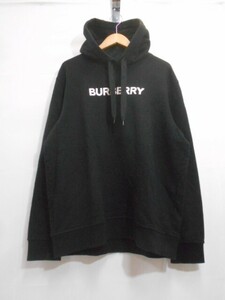 67 送80サイ 0429$D20 BURBERRY LONDON バーバリー ロンドン 23SS ANSDELL ラバーロゴ プルオーバーパーカー 8055318 サイズL 中古品