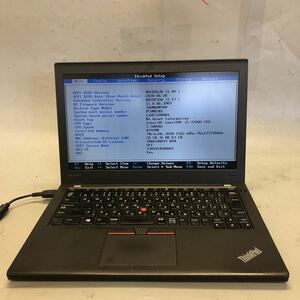 JXJK2516【ジャンク】Lenovo ThinkPad X270/Core i5-7200U 2.50GHz/メモリ 8G/SSD 256動作未確認/BIOS確認済/画面シミあり