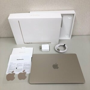 Apple MacBook Air M2 2022 MLY13J/A Sonoma/8コアCPU/8コアGPU/8GB/256GB/スターライト/A2681 240416SK320731