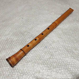 尺八 古月在銘 和楽器 楽器 木管楽器 縦約54.5cm