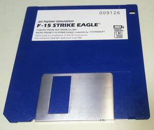 MSX2　ジャンク F-15 FSTRIKE EAGLE 15 フライトシミュレーター ストライクイーグル 3.5インチ 2DD フロッピーディスク FD