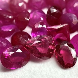 〔ルビールースおまとめ〕a重量約30ct 裸石 宝石 Ruby ruby コランダム 紅玉 jewelry ジュエリー DD5