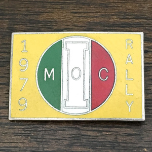 イタリアン モーターサイクル オーナーズクラブ 1979 ピンバッジ IMOC Pin ピンズ 伊車 ITALIAN MOTORCYCLE OWNERS CLUB