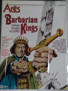 SPI/ARES NO.3/BARBARIAN KINGS,FANTASY EMPIRES IN CONFLICT/駒未切断/日本語訳付