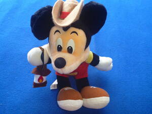 サンアンドスター ミッキーマウス ぬいぐるみ　キャンプディズニー 当時物 Disney ディズニー タグ付き/保管品