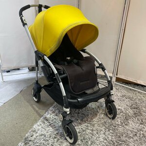 *OG* bugaboo bee3 バガブー ベビーカー 折りたたみ B型 レインカバー ドリンクホルダー付き イエロー 直接引取可 *M-231001