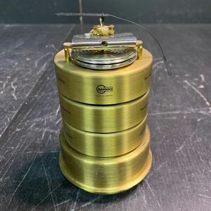 154 BARIGO バリゴ 温湿気圧計 ドイツ製 測定器 ゴールドカラー　アンティーク　ビンテージ　現状品
