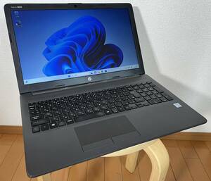 2312-19【送料無料】HP 250 G7 Notebook PC 第8世代CPU i5-8265U Webカメラ搭載 SSD128GB Win11Pro導入済 中古品 動作確認済 A459